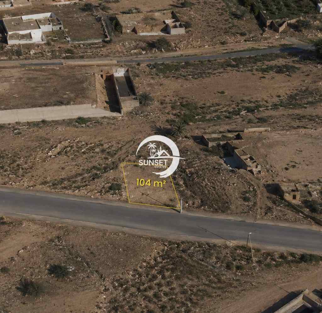 Land for Sale in Aourir | 104 m² Residential Plot with R+2 Building Potential Near Agadir